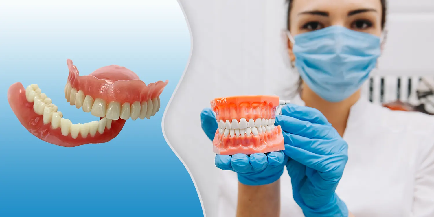 dentist-illustrating-full-denture-set-for-both-upper-and-lower-teeth